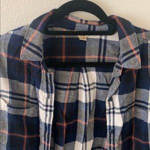 WOOLRICH Long Sleeve Button-Front Plaid Flannel